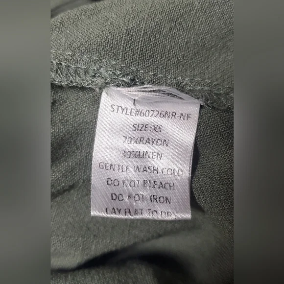 Neuflora Button Up Olive Dress Size XS - Picture 5 of 6